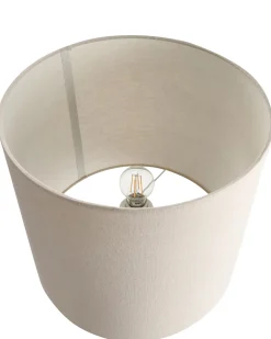 Discount Beliani Lampada da pavimento KRIOS Metallo Marrone chiaro Beige Marrone