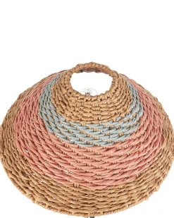 Online Beliani Lampada da pavimento KYOGA Corda di carta Beige Beige Blu Nero Rosa