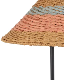 Online Beliani Lampada da pavimento KYOGA Corda di carta Beige Beige Blu Nero Rosa