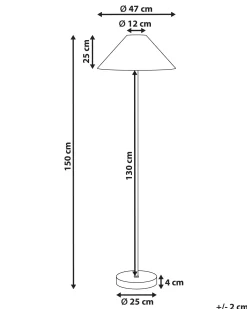 Online Beliani Lampada da pavimento KYOGA Corda di carta Beige Beige Blu Nero Rosa