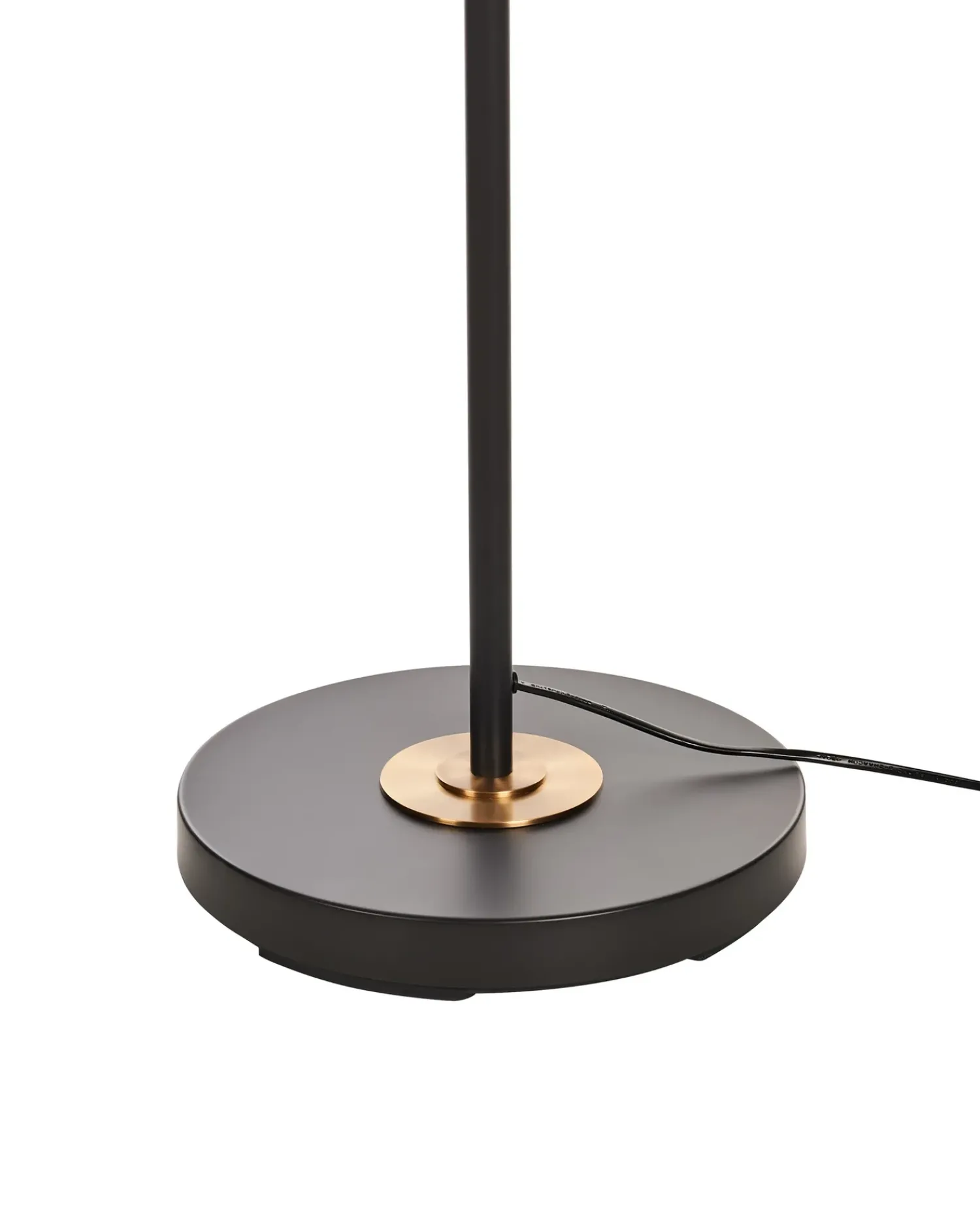 Hot Beliani Lampada da pavimento LENNON Regolabile Metallo Nero Bianco Nero Oro