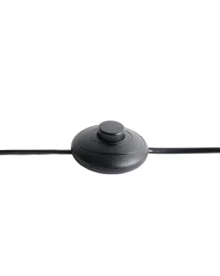 Hot Beliani Lampada da pavimento MAKETSI Metallo Nero Bianco Nero