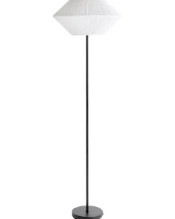 Hot Beliani Lampada da pavimento MAKETSI Metallo Nero Bianco Nero