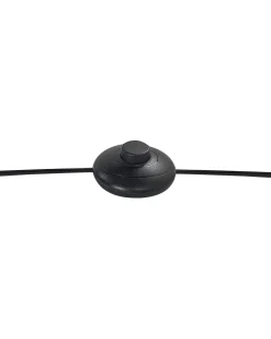 Outlet Beliani Lampada da pavimento MELAWI Metallo Nero Oro Nero