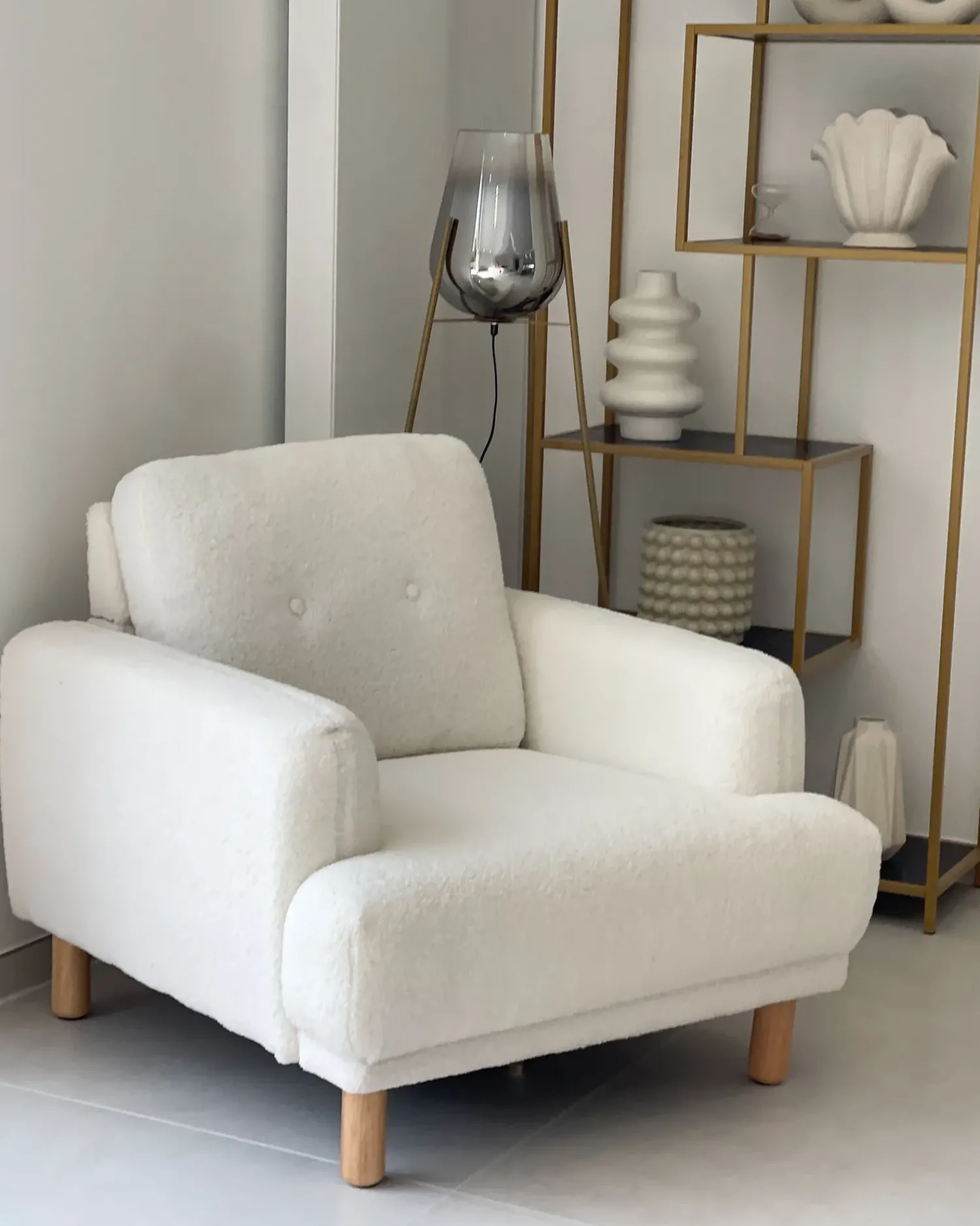 Outlet Beliani MENA Metallo Oro
