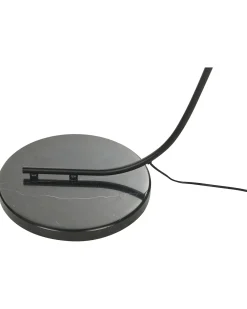 Clearance Beliani Lampada da pavimento MERRICA Metallo Nero Beige Naturale Nero