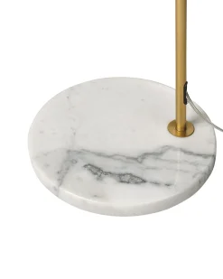 Beliani Lampada da pavimento MOCAL Metallo Oro Bianco Oro