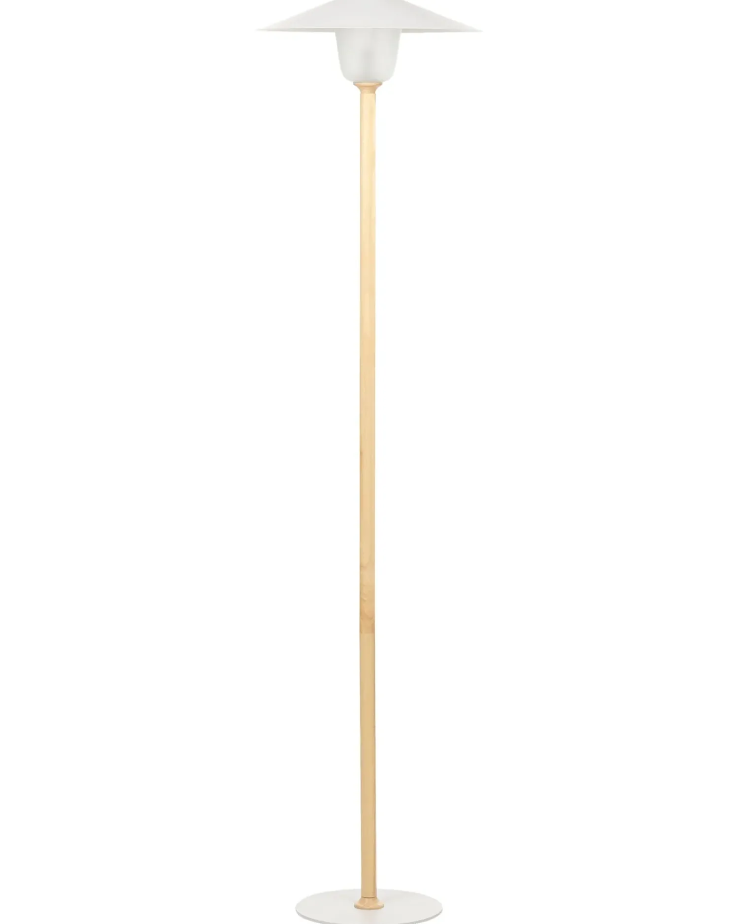Best Beliani Lampada da pavimento MOPPY Legno di quercia Bianco Bianco Marrone