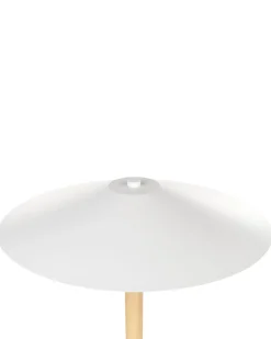 Best Beliani Lampada da pavimento MOPPY Legno di quercia Bianco Bianco Marrone