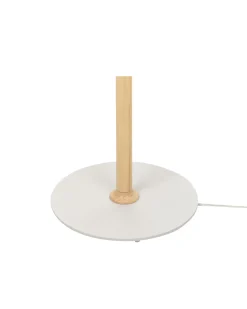 Best Beliani Lampada da pavimento MOPPY Legno di quercia Bianco Bianco Marrone