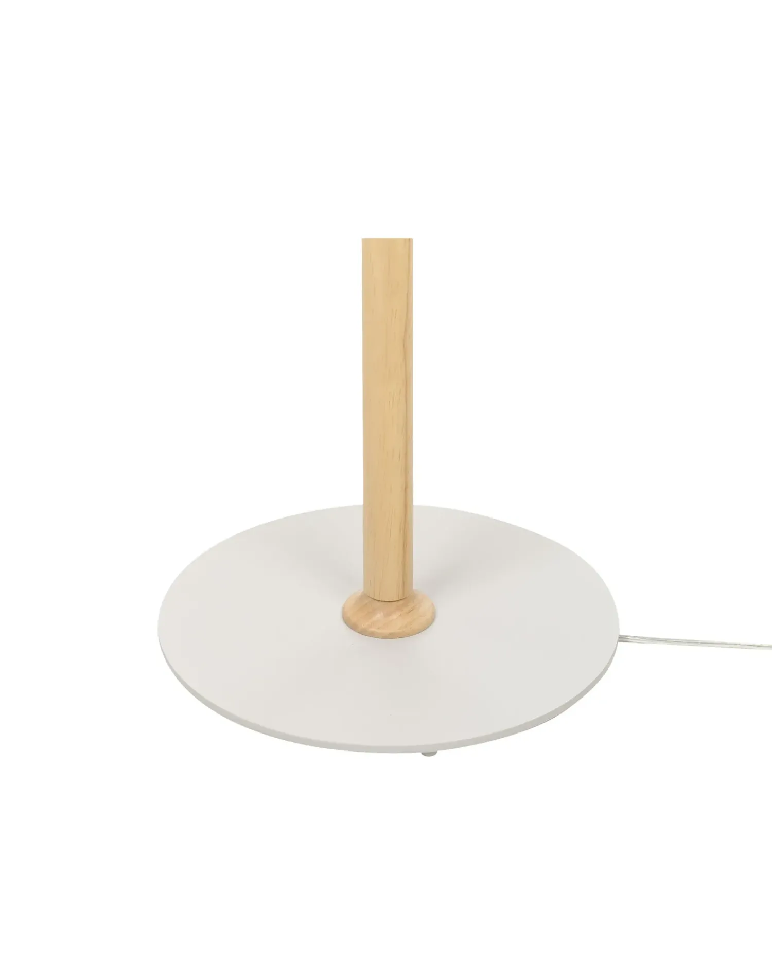 Best Beliani Lampada da pavimento MOPPY Legno di quercia Bianco Bianco Marrone