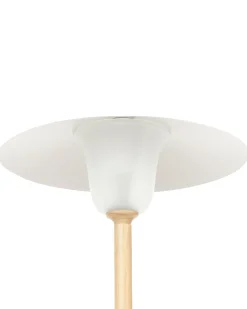 Best Beliani Lampada da pavimento MOPPY Legno di quercia Bianco Bianco Marrone