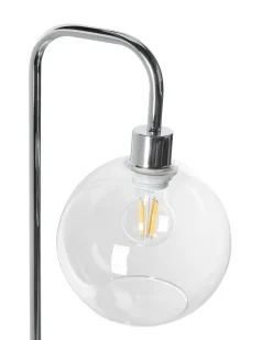 Clearance Beliani Lampada da pavimento OKAVANGO Metallo Argento Argento Trasparente