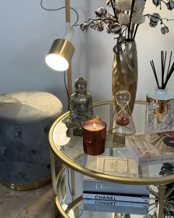 Online Beliani Lampada da pavimento OWENS Regolabile Legno di frassino Bianco Bianco Marrone Oro