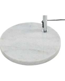 New Beliani Lampada da pavimento PAROO Metallo Argento