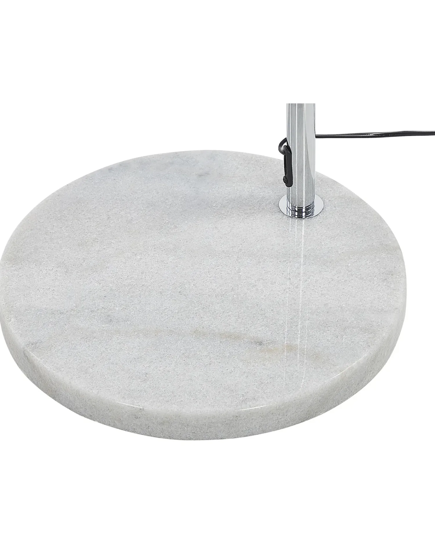 New Beliani Lampada da pavimento PAROO Metallo Argento