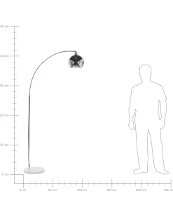New Beliani Lampada da pavimento PAROO Metallo Argento