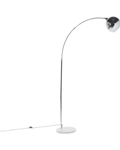 New Beliani Lampada da pavimento PAROO Metallo Argento