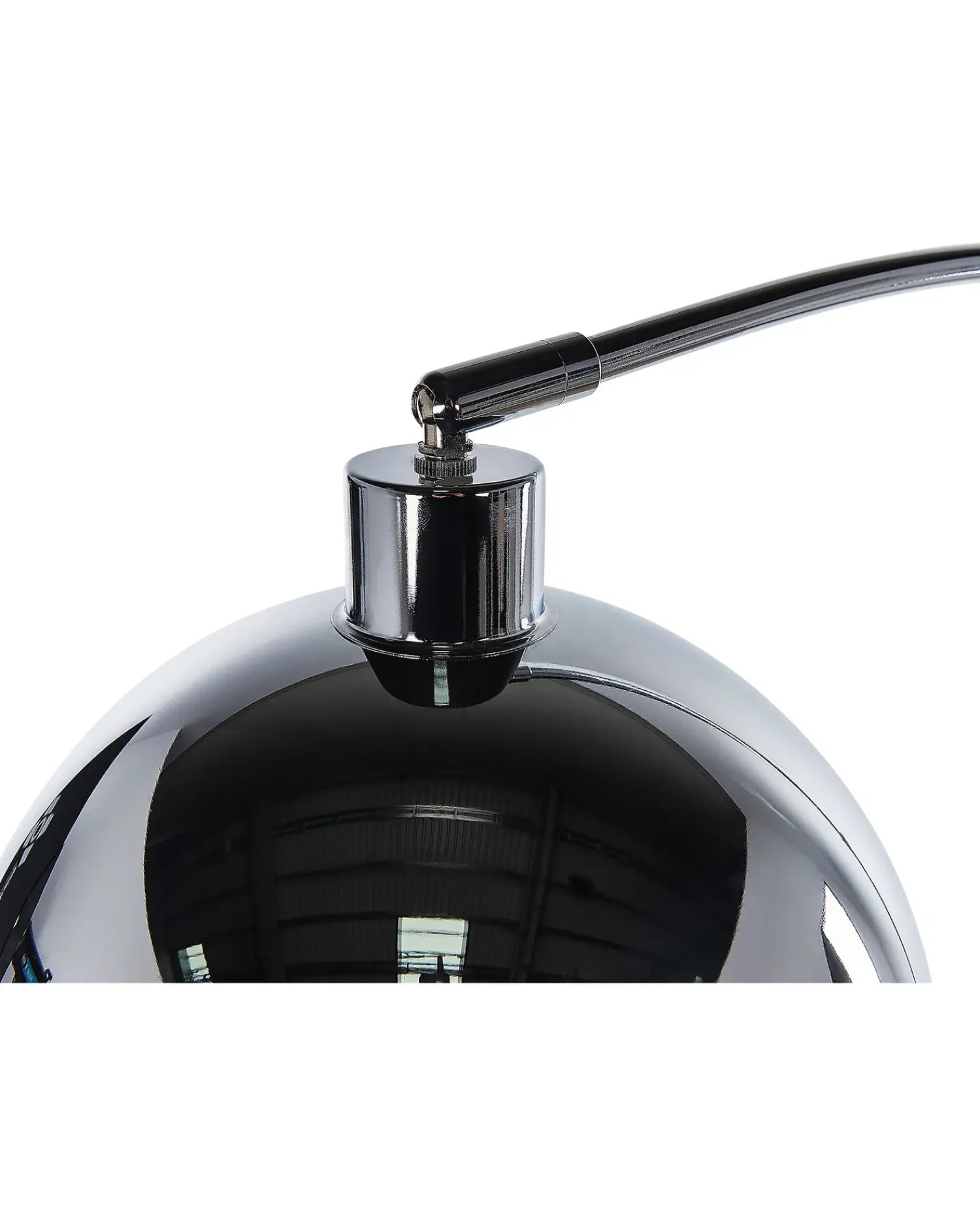 New Beliani Lampada da pavimento PAROO Metallo Argento