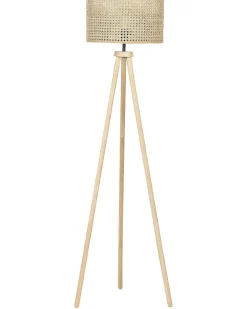 Beliani Lampada da pavimento PENTON Rattan Naturale