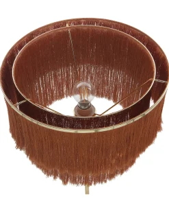 Hot Beliani Lampada da pavimento PERISTERI Metallo Marrone Oro Marrone