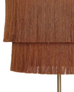 Hot Beliani Lampada da pavimento PERISTERI Metallo Marrone Oro Marrone