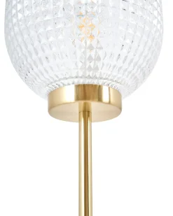 Hot Beliani Lampada da pavimento PORTERO Metallo Oro