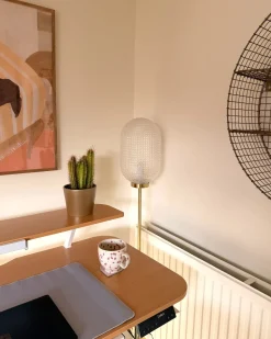 Hot Beliani Lampada da pavimento PORTERO Metallo Oro