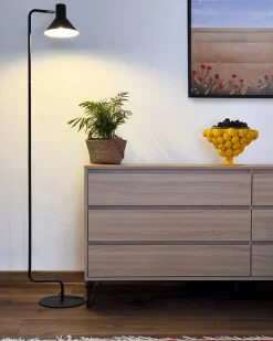 Discount Beliani Lampada da pavimento RIMAVA Regolabile Metallo Nero