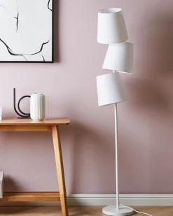 Best Beliani Lampada da pavimento RIO GRANDE Metallo sporco Bianco