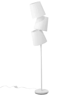 Best Beliani Lampada da pavimento RIO GRANDE Metallo sporco Bianco