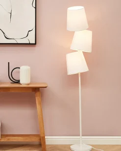 Best Beliani Lampada da pavimento RIO GRANDE Metallo sporco Bianco