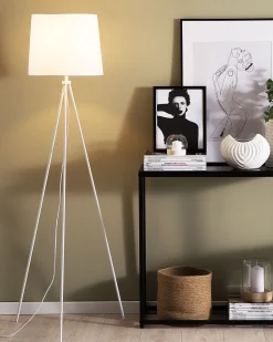 Discount Beliani Lampada da pavimento SAMBRA Metallo Bianco