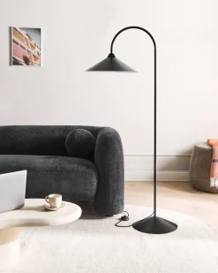 Discount Beliani Lampada da pavimento SAVEGRE Metallo Nero
