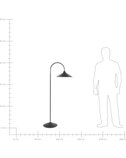 Discount Beliani Lampada da pavimento SAVEGRE Metallo Nero