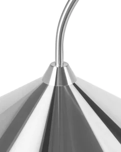 New Beliani Lampada da pavimento SAVEGRE Metallo Argento
