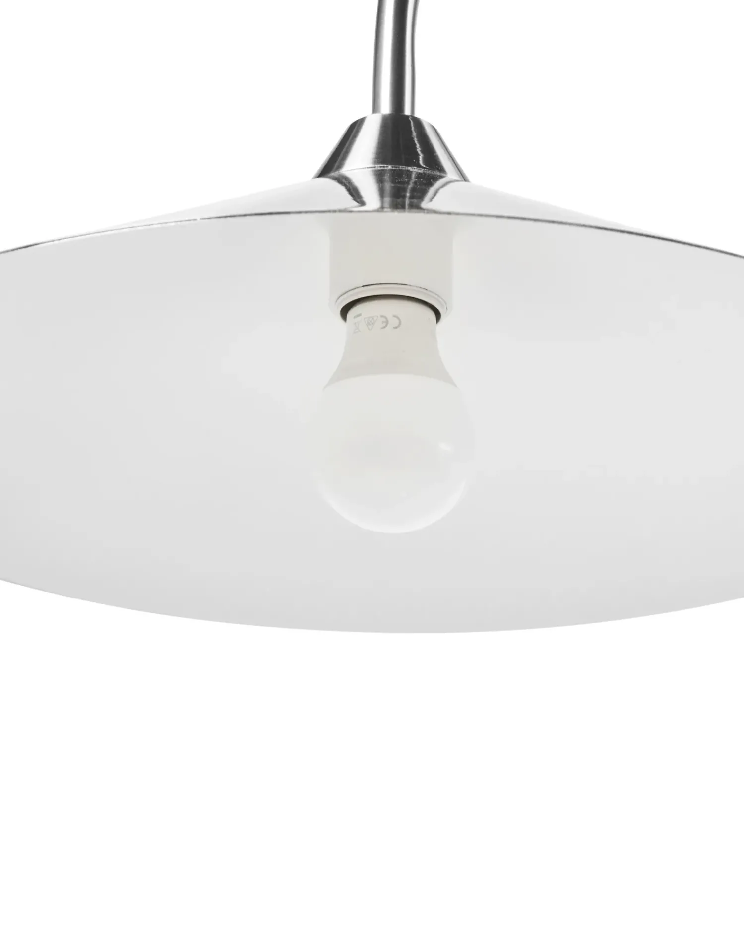 New Beliani Lampada da pavimento SAVEGRE Metallo Argento