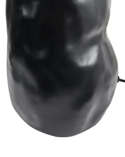 Clearance Beliani Lampada da pavimento SELB Ceramica Nero Beige Nero