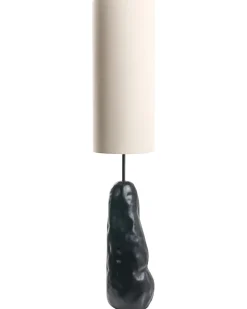 Clearance Beliani Lampada da pavimento SELB Ceramica Nero Beige Nero