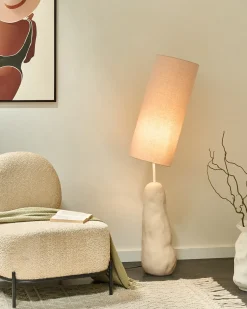 Discount Beliani Lampada da pavimento SELB Ceramica chiaro Beige