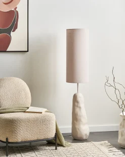 Discount Beliani Lampada da pavimento SELB Ceramica chiaro Beige
