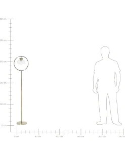 Best Beliani Lampada da pavimento SEVERN Metallo Oro