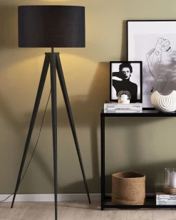 Clearance Beliani Lampada da pavimento STILETTO Metallo Nero