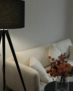 Clearance Beliani Lampada da pavimento STILETTO Metallo Nero