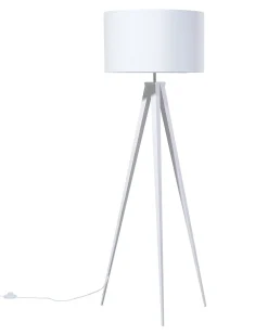 Best Beliani Lampada da pavimento STILETTO Metallo Bianco