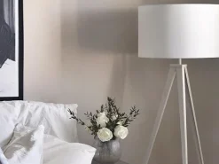 Best Beliani Lampada da pavimento STILETTO Metallo Bianco