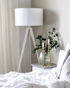 Best Beliani Lampada da pavimento STILETTO Metallo Bianco