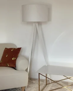 Best Beliani Lampada da pavimento STILETTO Metallo Bianco