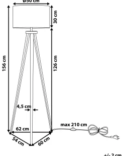 Best Beliani Lampada da pavimento STILETTO Metallo Bianco