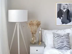 Best Beliani Lampada da pavimento STILETTO Metallo Bianco